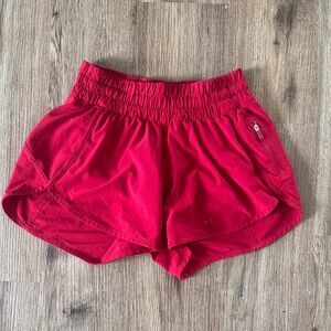 lululemon athletica Red Tracker Shorts